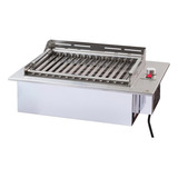 Churrasqueira Elétrica De Embutir Bancada Inox Grande 220v