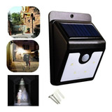 Lampara Panel Solar Luz Led Exteriores Sensor Movimiento 