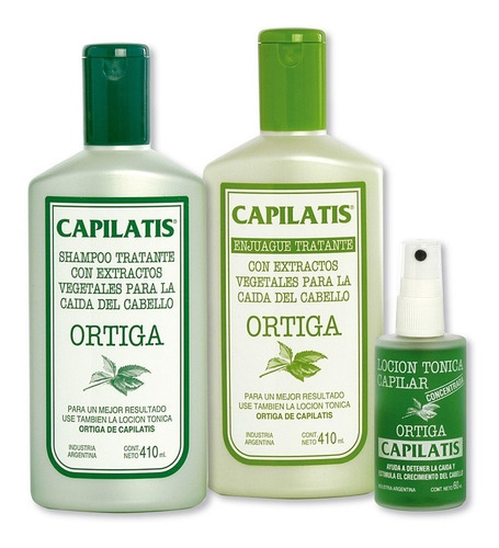 Kit Ortiga Caída - Capilatis - Shampoo + Enjuague + Loción