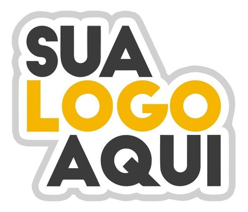 Adesivo 80x42 Logomarca 2 Unid