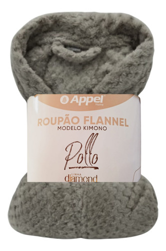 Roupão Masculino Plush Pollo Flannel Manga Longa Macio Appel