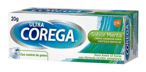 Ultra Corega Crema Sabor Menta X 20 G