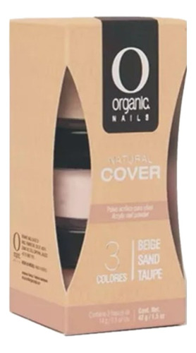 Acrílico Natural Cover Kit 3 Colores - Beige, Sand Y Taupe