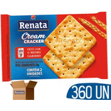 Biscoito Cream Cracker Sache Renata Tipo Agua E Sal - 360 Un