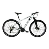 Bicicleta Rino Everest Aro 29 Freio Disco 24v Câmbios Shiman Cor Branco Tamanho 19