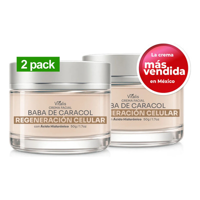 Crema Facial Baba De Caracol Vitalis Antiarrugas Y Manchas | Meses sin interés