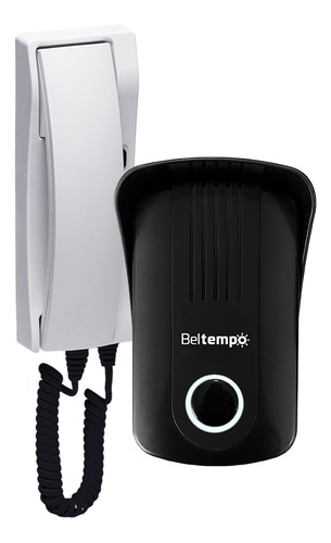 Porteiro Eletrônico Residencial Interfone Beltempo Bt-700 Cor Branco E Preto 110v/220v Bivolt