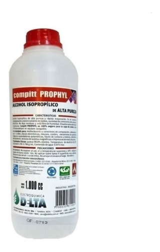 Alcohol Isopropilico Compitt Prophyl  Delta 1 Litro 