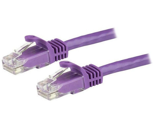 Cable De Red 1m Púrpura Cat6 Ethernet Gigabit Sin Enganches