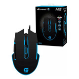 Mouse Gamer P Jogo Fortrek Pro M5 4800dpi Rgb Preto Original