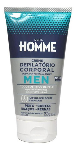 Creme Depilatório Corporal Men Masculino Depil Bella 150g