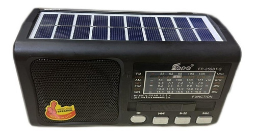 Radio Solar Bluetooth Linterna , Usb, Radio, Carga Automatic