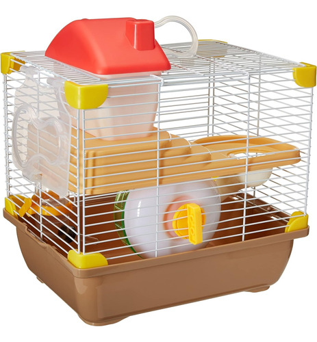 Jaula Para Hamster Equipada Casa Resbaladilla Bebedero Sunny