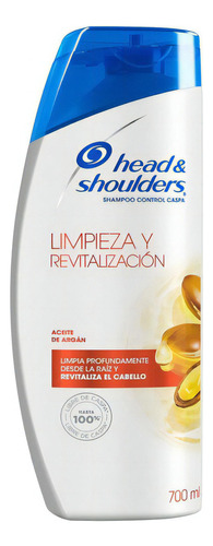 H&s Shampoo Con Aceite De Argán Limpieza  700 Ml