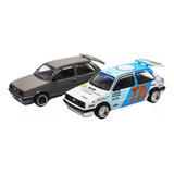 Auto De Carreras Pop Modelo 1:64 Golf Gti Mk2 Fundido A Pres