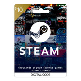Steam Gift Card | Tarjeta De Regalo | 10 Usd | Código