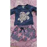 Conjunto Vilebrequin Remera Uv Y Malla Niño