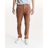 Pantalón Chino Equus Nazare Slim Marrón Camel Hombre