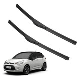 Kit 2 Escobillas Delanteras Flex Goma Citroen C3 2012 A 2021