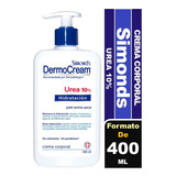 Simond's Dermo Cream Corporal Hidratación Urea 10% 400 Ml