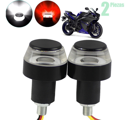 Direccionales Focos Led Motocicleta Manubrio Laterales 