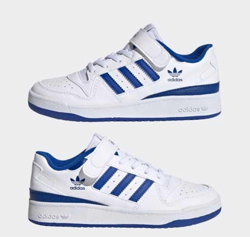 Tenis adidas Forum Low Blanco Con Azul