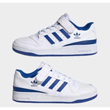 Tenis adidas Forum Low Blanco Con Azul