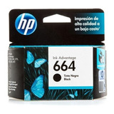 Cartucho Hp 664 Negro F6v29al Original Wis