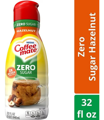 Coffee Mate Zero Sugar Hazelnut Importado 946ml