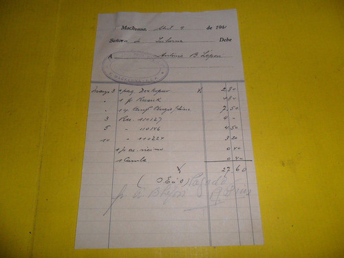 Farmacia Del Pueblo Vicuña Mackenna Cordoba F.c.p 1941