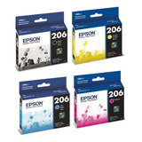 Combo Cartuchos Epson Originales 206 Para Xp2101 Xp 2101