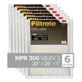 Filtrete Clean Living - Filtro Básico Antipolvo, Bd03-6pk-2e