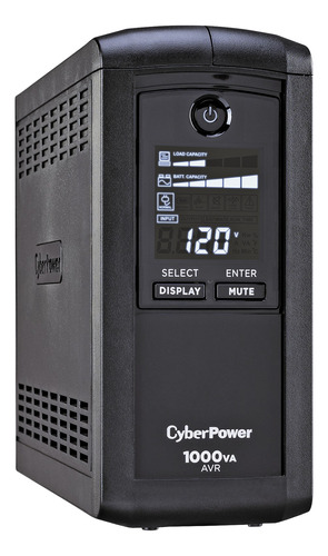 No Break Cyberpower Cp1000avrlcd 1000va 600w 9 Tomas Negro