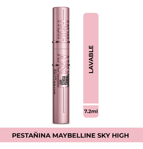Pestañina Maybelline Sky High Black - mL a $9129