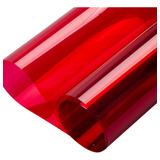 Película Polarizada Color Rojo Para Decoración De Ventanas 