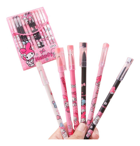 Set 12 Plumas Borrable My Melody Kawaii