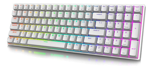 Teclado Mecanico Blanco Royal Kludge Blanco Rgb