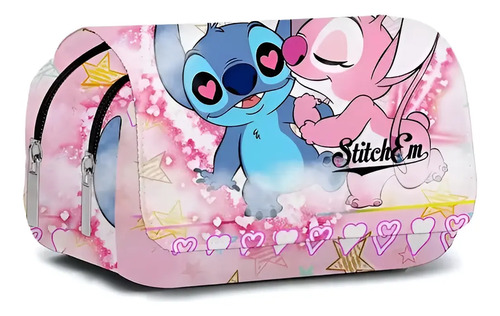 Estuche Lapices Escolar Lilo Y Stitch Neceser Cosmetiquera