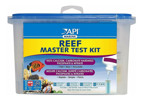 Api  Reef Master Test Kit Marinos Calcio Kh Fosfato Nitrato