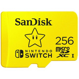 Sandisk Memoria Micro Sd Xc U3 V30 4k 256gb Nintendo Switch