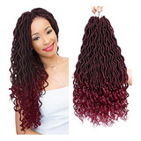 Karida 6pcs / Lot Rizado Imitacion Locs Crochet Cabello Pel