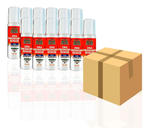 Repelente De Mosquitos Caja 12 Pzs De 75 Ml Gel 15% Off