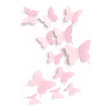 Adhesivos Decorativos De Mariposas Rosas, 24 Unidades, ...