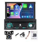 Autoestereo Carplay 4+32g 1 Din Android 12 Gps Wifi Camara