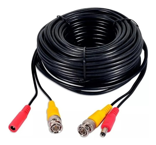 Cable Siames C/conector Hembra A Macho Cctv 20 Mts 3 Pz F23