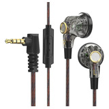 Audífonos De Cabeza Plana Qkz Mdr Driver 16mm Micrófono 