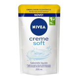 Sabonete Líquido Nivea Creme Soft 200ml Refil Embal Econo