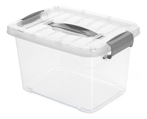 Caja Organizadora Plástica Transparente Con Tapa 5.5 Litros 