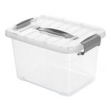 Caja Organizadora Plástica Transparente Con Tapa 5.5 Litros 