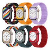 T 6 Tiras Elásticas Para Apple Watch Iwatch Ultra Se 9 8 7 6